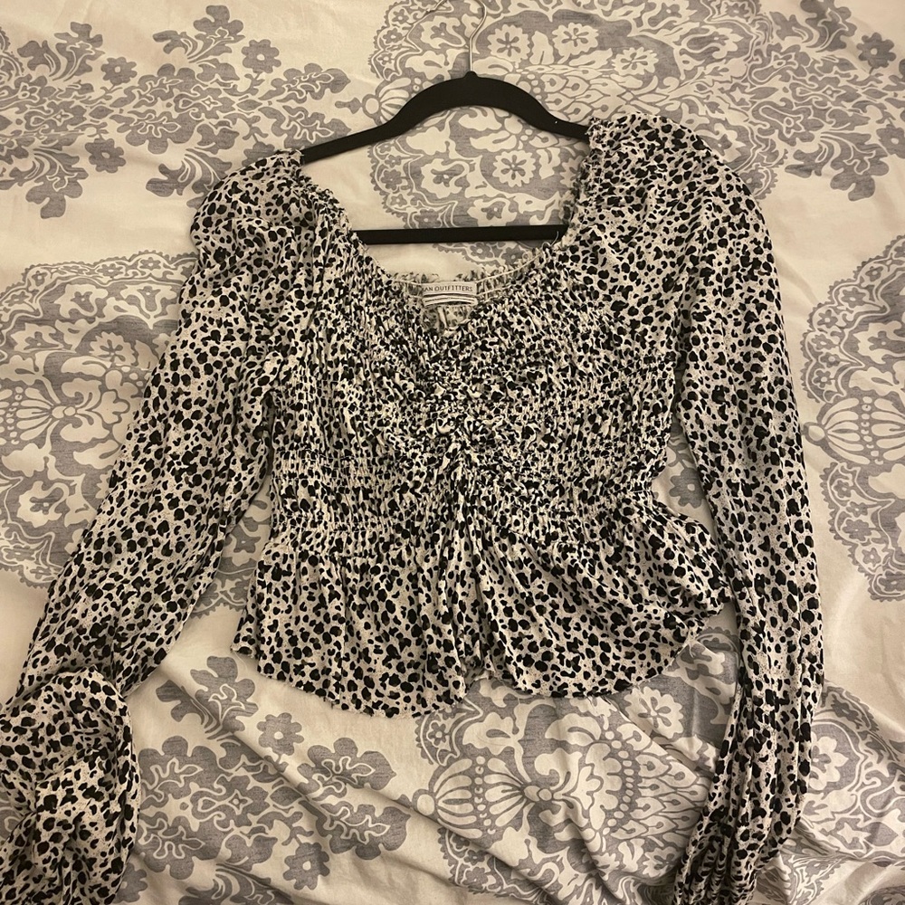 Urban outfitters cheetah print top